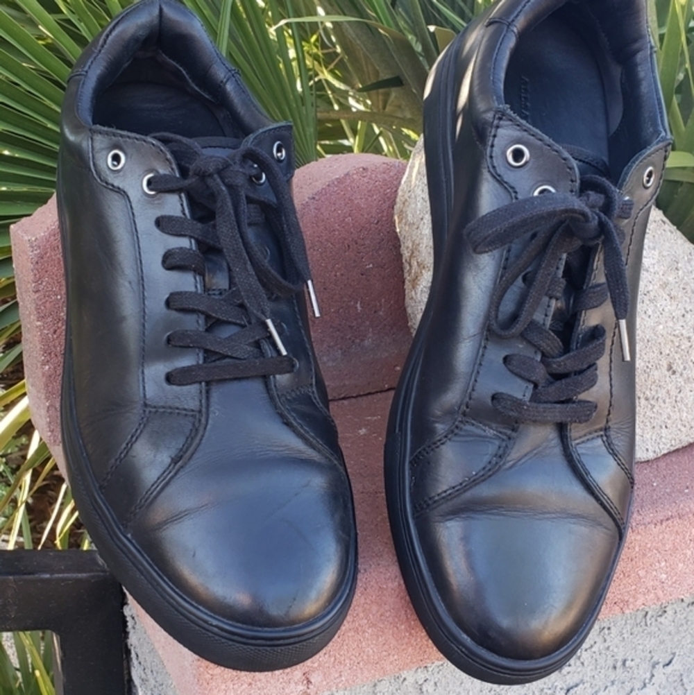AllSaints Men's Black Low Top Sneaker - Picture 4 of 12